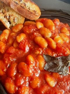 Fagioli Bohnen in Tomatensauce Rezepthauptbild