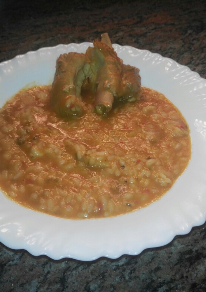 Una foto de Arroz con costillas