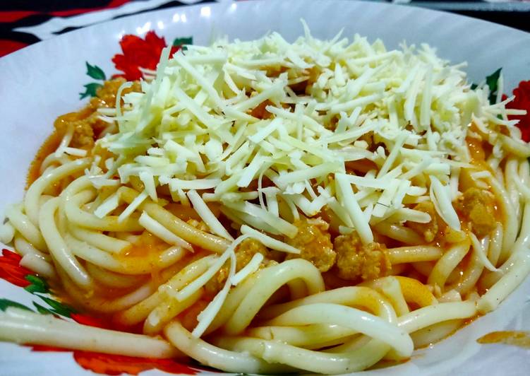 Cara Gampang Membuat Spageti saus ayam Anti Gagal