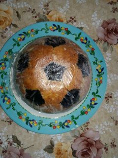 صورة لوصفة كيكة كرة القدم ب الآيس كريم
