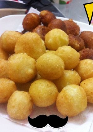 【靜靜小廚】揉炸壓三步驟做地瓜球 的食譜成品照片