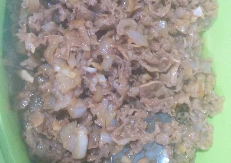 Cara memasak Yoshinoya slice beef anti gagal nikmat