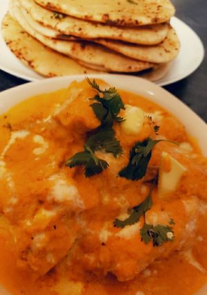 A picture of Butter Chicken بتر تشيكن.