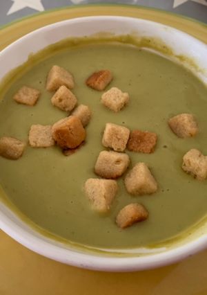Una foto de Crema de calabacín