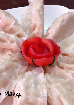 Hình của món Sủi cảo hấp Hàn Quốc.
