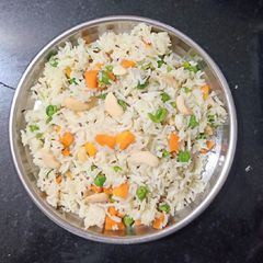 Carrot Peas Pulao A picture of Carrot Peas Pulao.