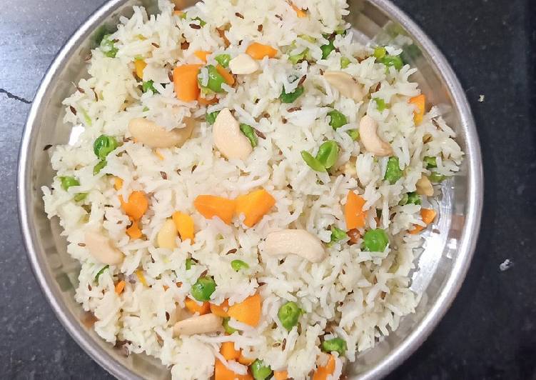 Recipe of Perfect Carrot Peas Pulao