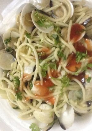 Hình của món Pasta sốt ngao.