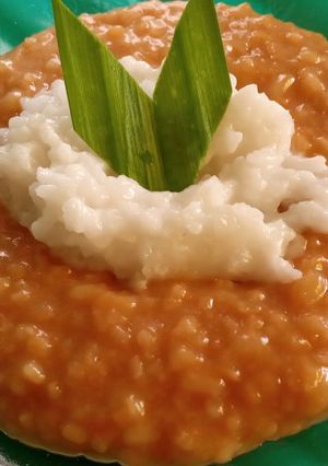 Foto resep Bubur Merah Putih Gurih Legit(Cepat dan Mudah)