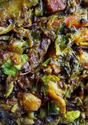 A picture of Cabbage stir fry.