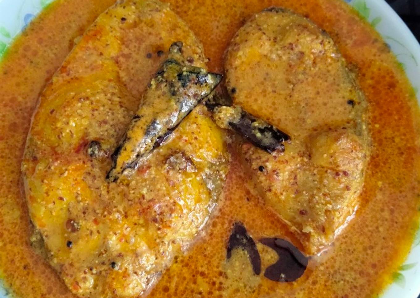 Rohu in a mustard gravy