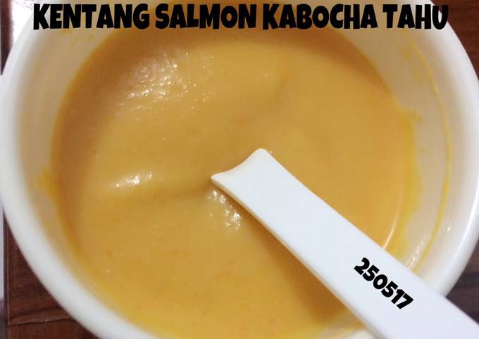 Mpasi 6m 4* kentang salmon kabocha tahu
