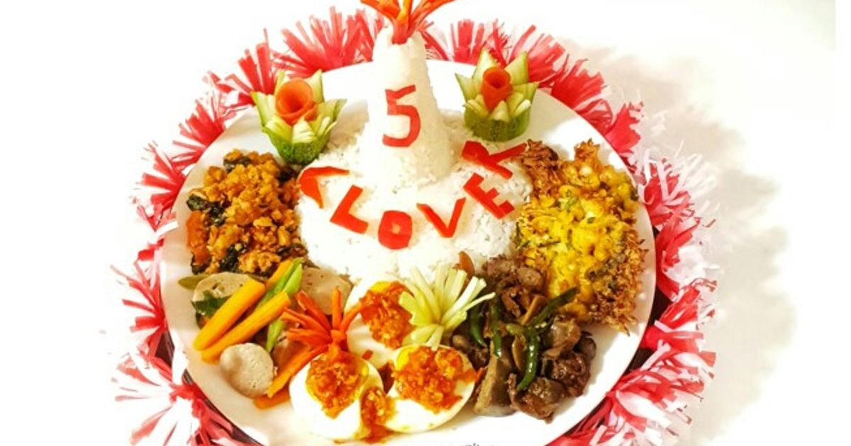 Tumpeng Mini Nasi Uduk Oseng Ati Ampela