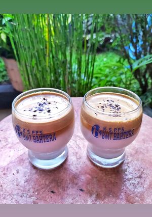 Foto resep Dalgona coffee pake saringan kawat