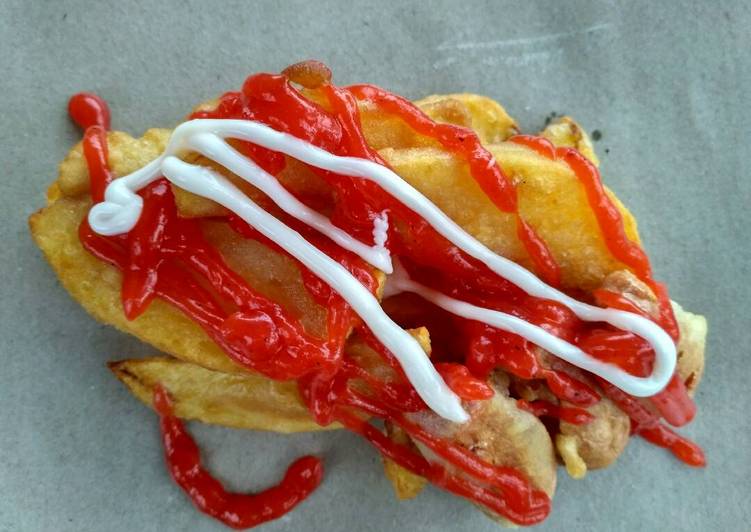 Resep: Kentang goreng tepung yang Gurih