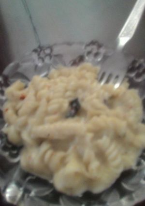 A picture of White Cheese Sauce Pasta.
