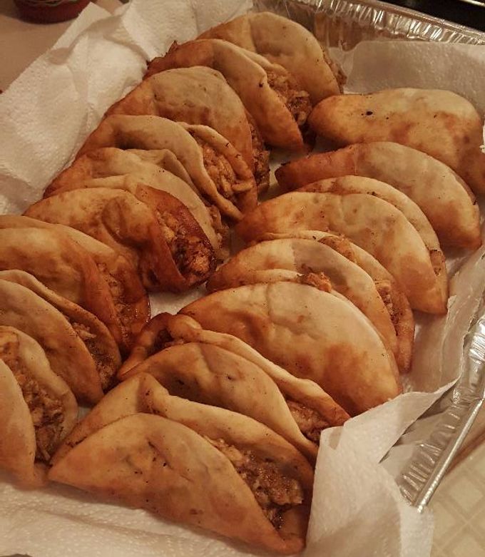 A picture of Fried Tacos.