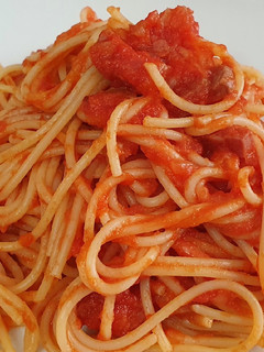 Una foto de Spaghetti all'amatriciana