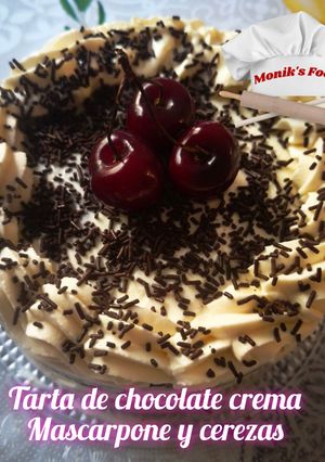 Una foto de Tarta de Chocolate con crema Mascarpone para cubrir o rellenar tartas 🍰