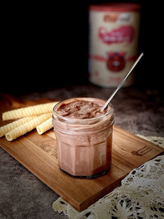 Una foto de Crema de cacao proteica (vegana)
