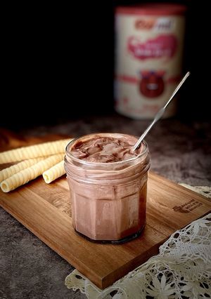 Una foto de Crema de cacao proteica (vegana)