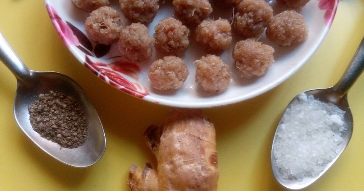 अदरक की कैन्डी (बॉल्स) (Ginger Ki Candy Recipe In Hindi) रेसिपी बनाने