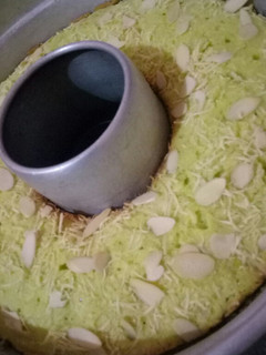 Foto resep Cake tape toping keju almond