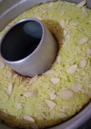 Foto resep Cake tape toping keju almond