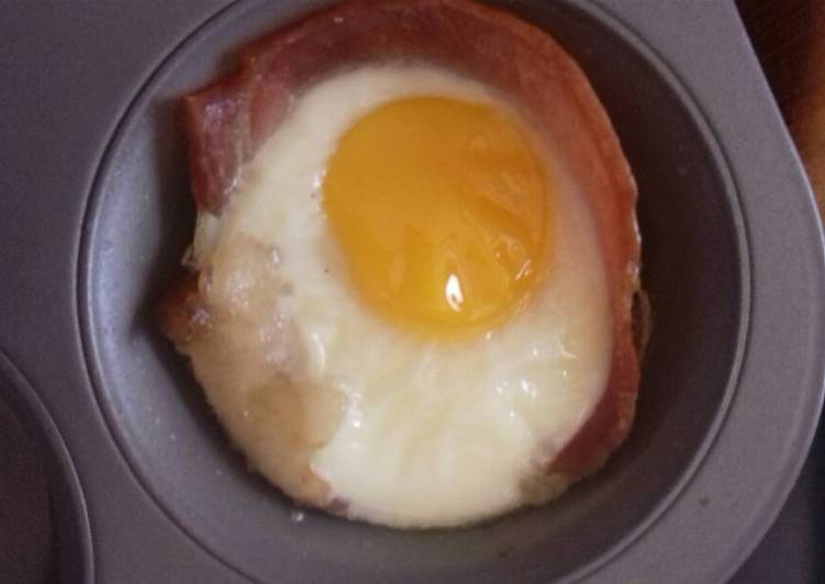 Resep Bacon (boleh sapi atau babi) and egg (Resep dari tasty) Anti Gagal