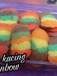 Foto resep Lidah kucing rainbow