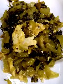 รูปของ ผักกาดดองผัดไข่