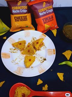 नाचोज कॉर्न पोटैटो सैंडविच(nachos corn potato sandwich recipe in hindi) रेसिपी मुख्य फोटो