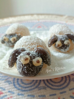 Foto resep Mochi Kelapa Karakter Shaun and The Sheep