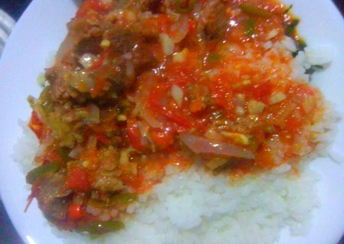 Recipe of Thomas Keller Rice with Stewed Beef#Cookedwithcookpad