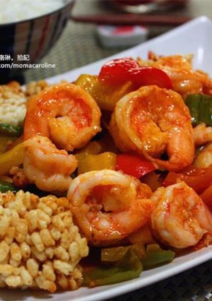 鍋巴蝦仁 的食譜成品照片