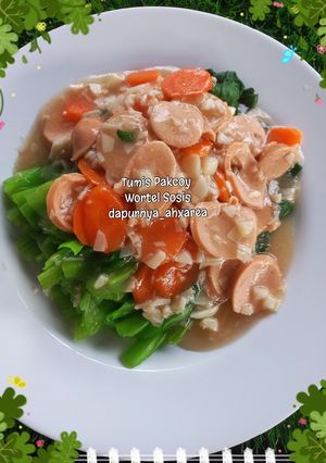 Foto resep Tumis Pakcoy Wortel Sosis