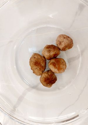 Hình của món Chả bò viên mềm thơm cho bé.