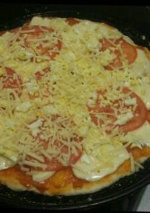 Una foto de Pizza casera