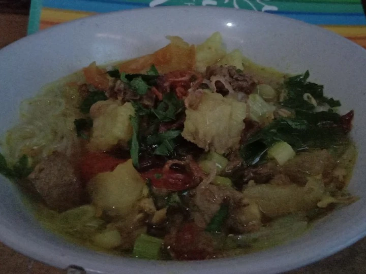 Cara Gampang Membikin Resep SOTO tetelan kepala sapi&amp;amp;sandung lamur yang Lezat Sekali Anti Ribet, Mantap Sekali