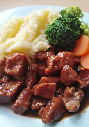 A picture of Vickys Asian-Style Braised Pork GF DF EF SF NF.