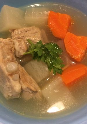 รูปของ อาหารเด็กแกงจืดไช้เท้าหอมหวาน