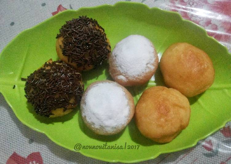 Donat Eggless (Simple, Ekonomis, No Ulen)