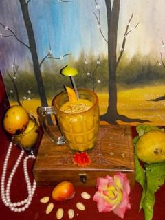 ম্যাঙ্গো মিল্কশেক (mango milkshake recipe in Bengali) রেসিপির প্রধান ছবি