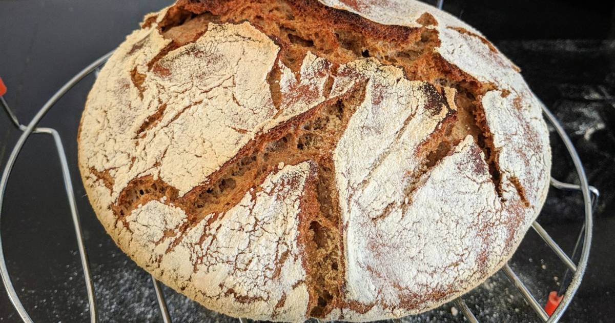 No-knead rustic sourdough bread Recipe by Jure Merhar - Cookpad