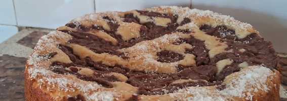 Torta matera con crema pastelera de chocolate🍫