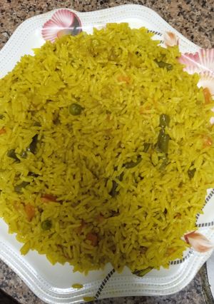 صورة لوصفة ارز بالخضار السريع