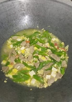 Foto resep Oseng buncis + orak arik ala bapak mess