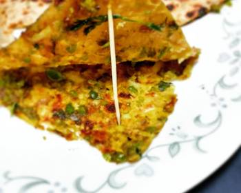 Ultimate, Prepare Methi Matar Parantha Peas fenugreek pancake Very Delicious