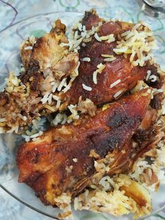 عکسی از دستور ته چین مرغ😋