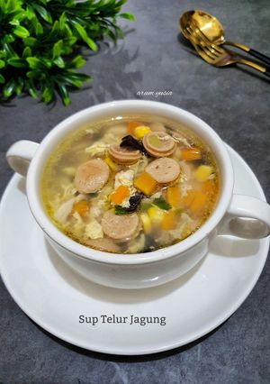 Foto resep Sup Telur Jagung